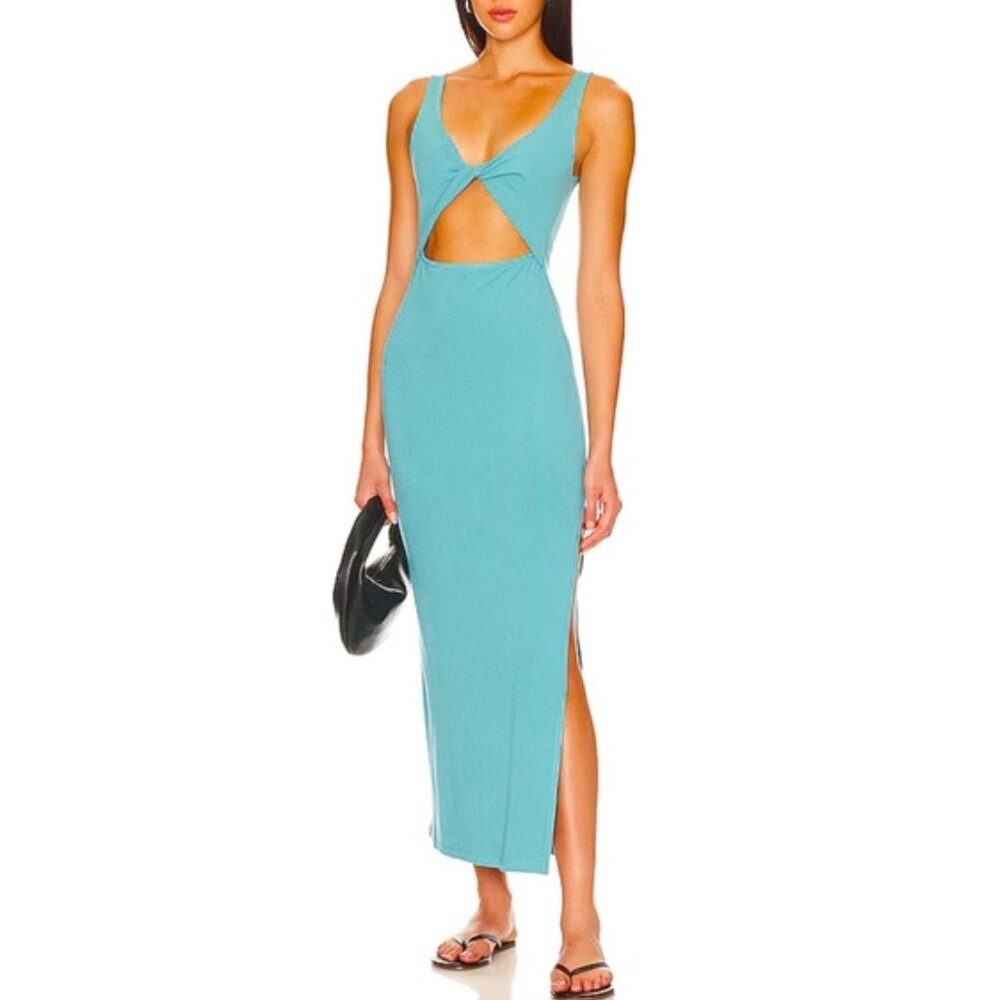 LSPACE Nico Dress Reversible Teal Blue Green Size X-Small NWOT